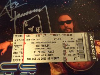 Autographed By Ace Frehley Of Kiss 8x10 Hand Signed Photo Picture