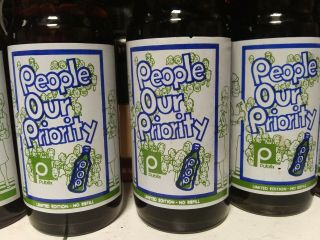 " People Our Priority " Publix Soda Bottle Made By Royal Crown Cola.  6 Pac