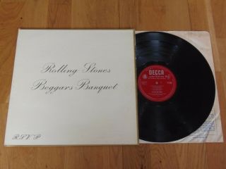 Rolling Stones Beggars Banquet 4a/3a 1st Mono Red Decca Stunning Near