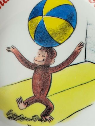 Curious George Monkey Plastic Child ' s Bowls 1990s SH Collectible 2