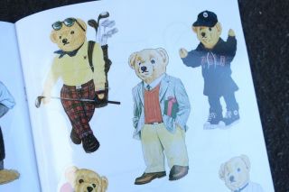 Vintage RARE Ralph Lauren Polo Bear Coloring Book,  Sticker Set Palace 5