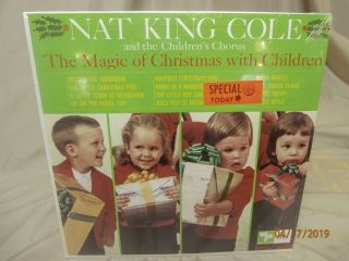 1966 Nat King Cole - " The Magic Of Christmas.  " Lp - Capitol L 6517 -