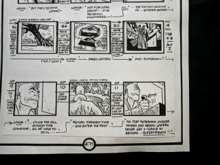 ALEX TOTH by Design Friends 1973 Hand Crafted STORYBOARD Wonder Woman 3