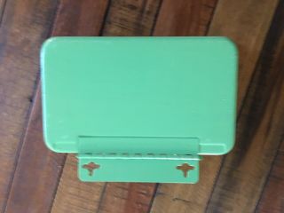 Vintage PAC - KIT First Aid Metal Box,  Green,  With Contents 2