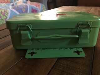 Vintage PAC - KIT First Aid Metal Box,  Green,  With Contents 3
