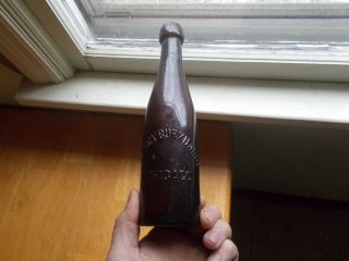 Henry Burkhardt Chicago 1890s Pre Pro Blob Top Weiss Beer Bottle