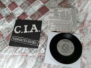 C.  I.  A.  - God,  Guts,  Guns 7 " Shmegma Kbd Hxc Hardcore Punk