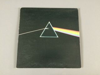 Pink Floyd " Dark Side Of The Moon " 1st Press Solid Blue Triangle A/b 2 Shvl 804