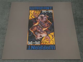 Warrant - Dog Eat Dog - 1992 Columbia Rare First Press Vinyl Lp Hair Metal Rock