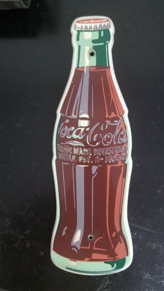 1950s Coca - Cola Porcelain Bottle For Large Signs - Nm