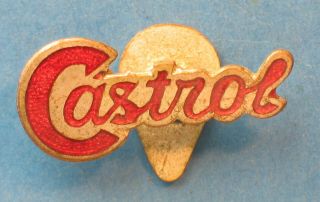 48 Vintage Castrol Oil Company Enamel Lapel Badge Pin