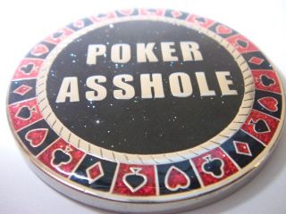 Poker A$$hole Heavy Poker Card Guard Hand Protector