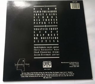 NIRVANA ' BLEACH ' LP UK TUPELO RECORDING COMPANY 1989 FIRST PRESSING NM:RECORD 4