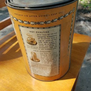 Vintage Ad Tin Can Ovaltine The Food Beverage Copyright Wander Company 1921
