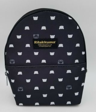 San - X Black Rilakkuma Mug Pouch Bag Japan Crane Prize Toreba