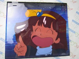 Minky Momo Umi Sea Anime Production Cel With Line Drawing Background C