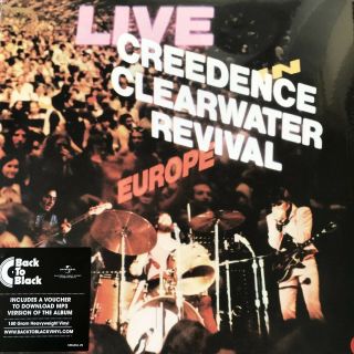 Creedence Clearwater Revival - Live Europe - 2 X Vinyl Lp,  Mp3 Codes -