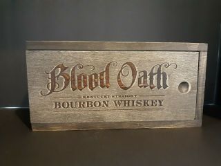 Blood Oath Pact No 4 Wood Box 2018 Kentucky Straight Bourbon Whiskey Mmxv111