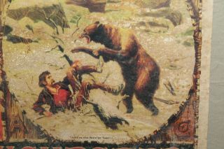 SCARCE CIRCA 1900 WINCHESTER REPEATING ARMS STORE SIGN AMMO GUN HUNTING BEAR GAS 5