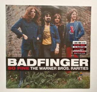 Badfinger “so Fine/the Warner Bros Rarities” Red Vinyl 2 Lp Set Rsd 2019