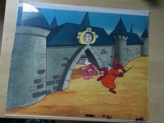 The Pink Panther The Ant And The Aardvark Production Cel 2 Cel Set - Up