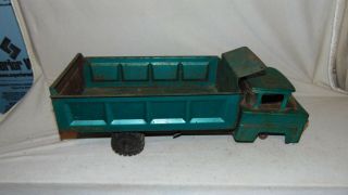 Vintage Marx Green Pressed Steel Dump Truck 18 1/2 "