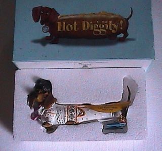Collectors Westland Hot Diggity 2005 " Elvis " The King Weiner Dog Nib