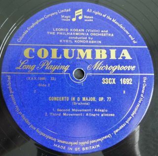 Brahms: Violin Concerto - Leonid Kogan Columbia 33CX 1692 ED1 LP 5