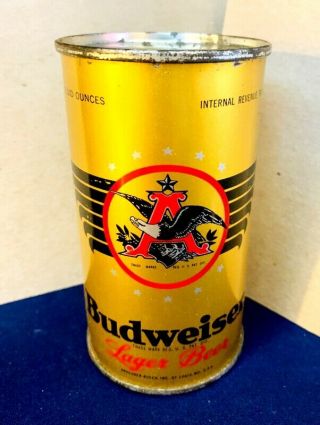 Budweiser Lager Irtp Beer Flat Top Beer Can,  St.  Louis,  Mo Usbc 44 - 2