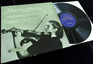 Mendelssohn: Violin Concerto - Johanna Martzy Columbia 33cx 1497 Ed1 Lp