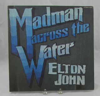 Elton John Madman Across The Water Vinyl Lp Uni Label 93120 Gatefold W/ Booklet