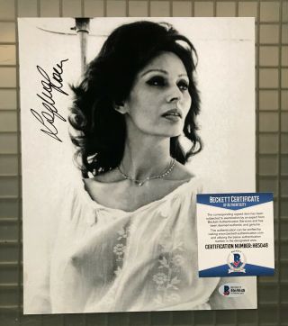 Sophia Loren Signed 8x10 Photo Autographed Auto Beckett Bas 3