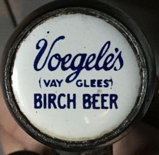 1930s jerk • Voegele’s • birch beer soda fountain tap‼️porcelain sign ice cream 2