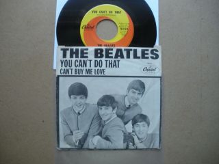 Beatles 1964 0riginal Pic.  Sleeve,  45 " Can 