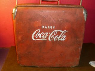 Vintage Metal Coke A Cola Cooler