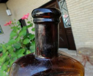 St.  ANDREWS Honey Amber MEDICINE Bottle BRISTOL,  TENNESSEE TENN TN late 1800’s 8