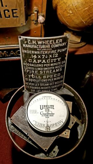 Antique Electric Circuit I - T - E Breaker Cutter Co Philadelphia Pa Thermometer 9 "
