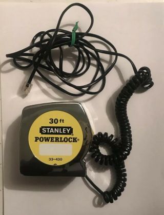 Real Phone In A 30ft Plastic Stanley Tool Tape Measure 1980’s