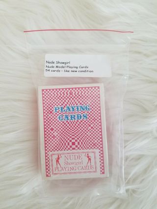 Nude Showgirl Playing Cards - Vintage 80 