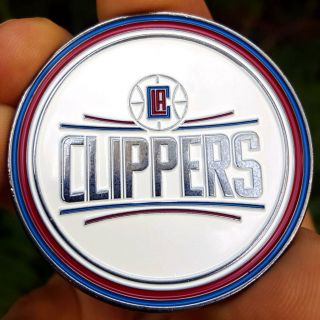 Premium Nba Los Angeles Clippers Poker Card Guard Protector Coin Golf Marker
