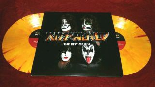 Kissworld Best Of Kiss End Of The Road Tour Usa Edition Color Swirl Vinyl 2 Lp