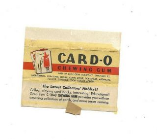Vintage Card - O Chewing Gum Wrapper