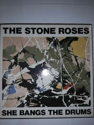 Vinyl Records 7 " Album,  1989 The Stone Roses.  She Bangs The Drums.  Ore 6.