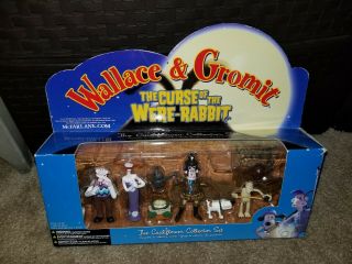 Wallace & Gromit Curse Of The Were - Rabbit Cauliflower Set Mcfarlane 2005 Nib
