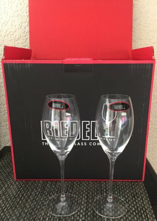 Bollinger Champagne Flutes X 2 Riedel Rare Unboxed