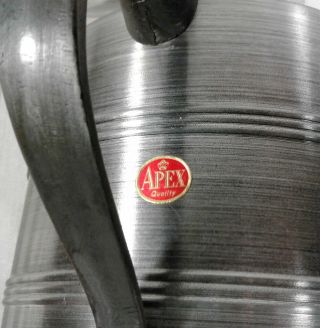 Vintage Apex Novelty Ice Bucket Huge Aluminum Beer Stein Made in Hong Kong 4