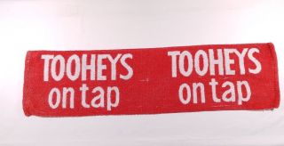 2 X Vintage Tooheys On Tap Bar Mat Towel Brewerania Australia Beer Fosters Vb