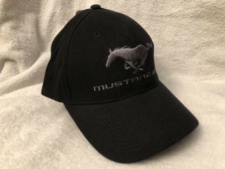 Black Ford Motor Company Mustang 40th Baseball Hat Adjustable