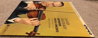SAX 2315 David Oistrakh Beethoven Violin Concerto Cluytens B/S First UK Issue 4