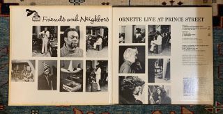 Ornette Coleman “Friends And Neighbors / Live At Prince Street” LP JAZZ 3